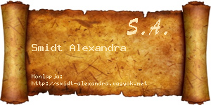 Smidt Alexandra névjegykártya